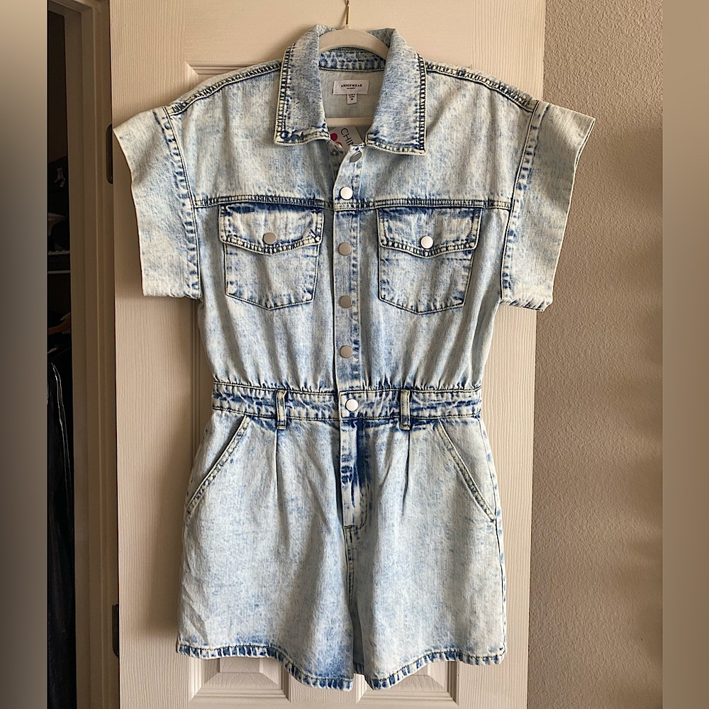 Denim Romper